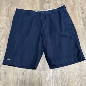 Lacoste Shorts Mens Blue 36 100% Cotton